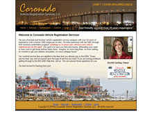Tablet Screenshot of coronadovehicleregistration.com